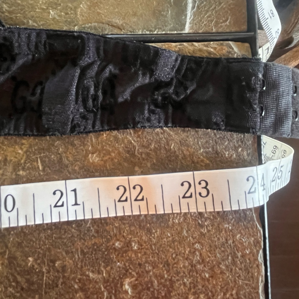 Vintage late 1990’s Tom Ford Gucci Black GG Strapless Underwear Set - Picture 10 of 11